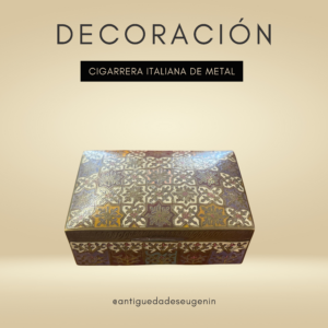 Cigarrera italiana de metal