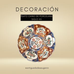 Plato chino de porcelana