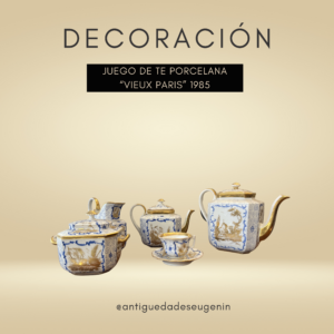 Juego de te de porcelana
