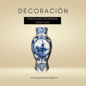 Jarrón de Porcelana Holandesa